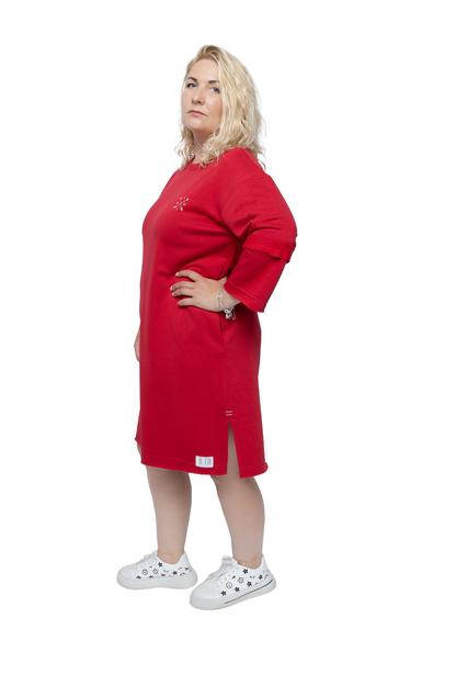 Suknelė "Mėta"-Raudona
